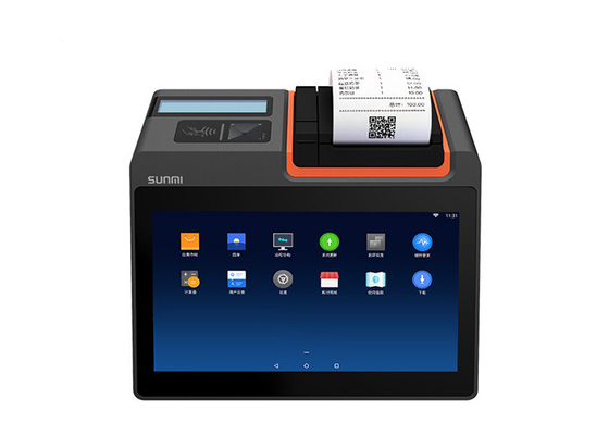 Terminal da posição de Android do tela táctil do registro de MINI All In One Cash do T2 de SUNMI para o restaurante